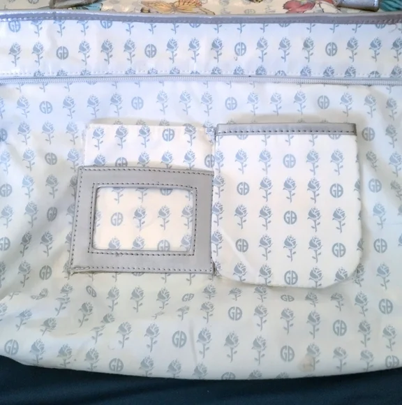 Vintage Giani Bernini Butterflies Handbag Tote Bag Purse - Picture 13 of 16